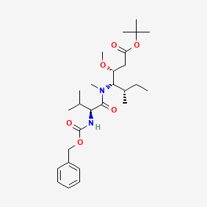 tert-butyl (3R,4S,5S)-4-[{N-[(benzyloxy)carbonyl]-valyl}(methyl)amino]-3-methoxy-5-methylheptanoate