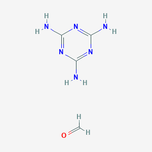 molecular formula C4H8N6O B008364 1,3,5-Triazine-2,4,6-triamine, polymer with formaldehyde, methylated CAS No. 68002-25-5