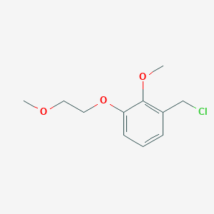 1-(Chloromethyl)-2-(methyloxy)-3-{[2-(methyloxy)ethyl]oxy}benzene