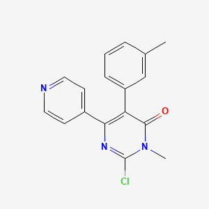 2-Chloro-3-methyl-6-pyridin-4-yl-5-m-tolyl-3H-pyrimidin-4-one