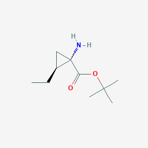 tert-Butyl (1S,2S)-1-amino-2-ethylcyclopropane-1-carboxylate