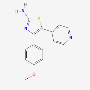 2-Thiazolamine, 4-(4-methoxyphenyl)-5-(4-pyridinyl)-