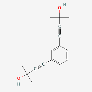 molecular formula C16H18O2 B8364071 1,3-Di(3-methyl-3-hydroxy-1-butynyl)benzene 