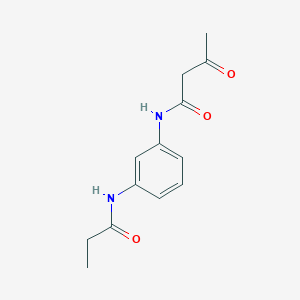 molecular formula C13H16N2O3 B8364083 m-Propionamido-acetylacetanilide 