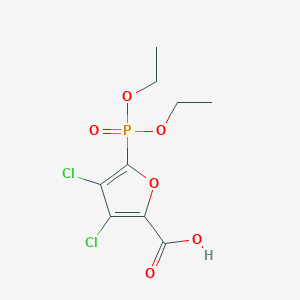 5-Diethylphosphono-3,4-dichloro-2-furoic acid