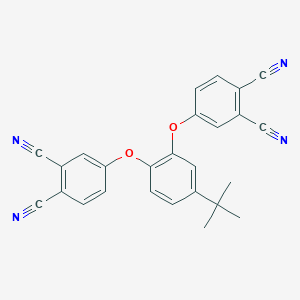 molecular formula C26H18N4O2 B8364102 1,2-Bis-(3,4-dicyanophenoxy)-4-tert-butylbenzene 