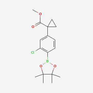 Methyl 1-(3-chloro-4-(4,4,5,5-tetramethyl-1,3,2-dioxaborolan-2-yl)phenyl)cyclopropanecarboxylate
