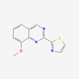 molecular formula C12H9N3OS B8364146 2-(8-Methoxyquinazolin-2-yl)thiazole 