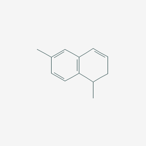 molecular formula C12H14 B8364162 1,2-Dihydro-1,6-dimethylnaphthalene 