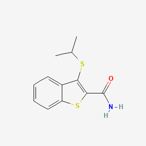 3-(Isopropylthio)benzo[b]thiophene-2-carboxamide