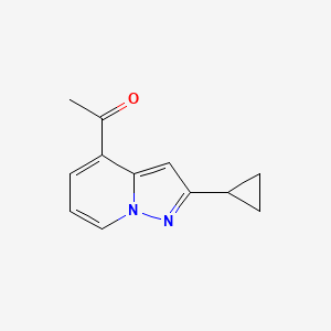 4-Acetyl-2-cyclopropylpyrazolo[1,5-a]pyridine