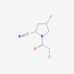 1-(2-Chloroacetyl)-4-fluoropyrrolidine-2-carbonitrile