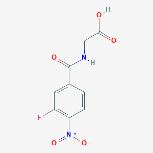 2-(3-Fluoro-4-nitrobenzamido)acetic acid