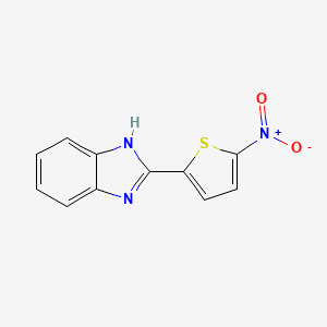 molecular formula C11H7N3O2S B8364335 2-(5-nitro-2-thienyl)-1H-benzimidazole 