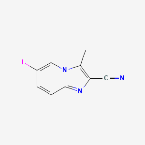 6-Iodo-3-methylimidazo[1,2-a]pyridine-2-carbonitrile