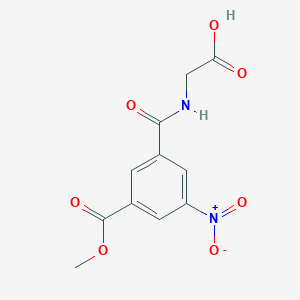 molecular formula C11H10N2O7 B8364362 N-(3-Methoxycarbonyl-5-nitrobenzoyl)-glycine 