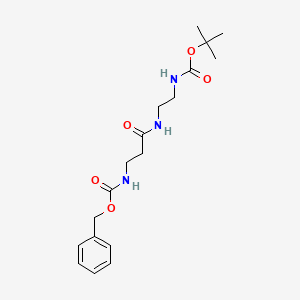 molecular formula C18H27N3O5 B8364435 Benzyl[3-({2-[(tert-butoxycarbonyl)amino]ethyl}amino)-3-oxopropyl]carbamate 