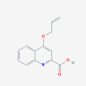 molecular formula C13H11NO3 B8364495 4-Allyloxyquinaldic acid 