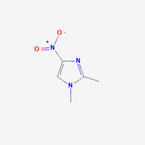 molecular formula C5H7N3O2 B083646 1,2-二甲基-4-硝基-1H-咪唑 CAS No. 13230-04-1