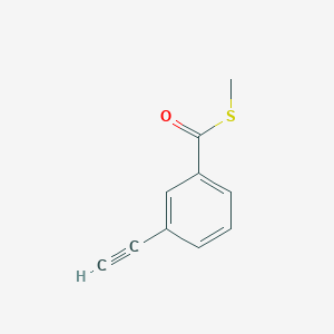 molecular formula C10H8OS B8364834 S-methyl 3-ethynyl-thiobenzoate 