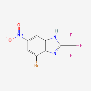 Benzimidazole, 4-bromo-6-nitro-2-(trifluoromethyl)-