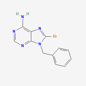 molecular formula C12H10BrN5 B8364920 9-Benzyl-8-bromoadenine 