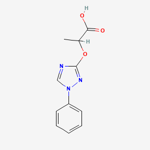 3-(1-carboxyethoxy)-1-phenyl-1,2,4-1H-triazole