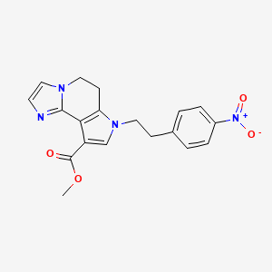Methyl 7-[2-(4-nitrophenyl)ethyl]-6,7-dihydro-5H-imidazo[1,2-A]pyrrolo[3,2-C]pyridine-9-carboxylate