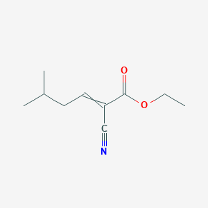 molecular formula C10H15NO2 B8364968 2-Cyano-5-methylhex-2-enoic acid ethyl ester 