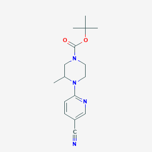 Tert-butyl 4-(5-cyanopyridin-2-yl)-3-methylpiperazine-1-carboxylate