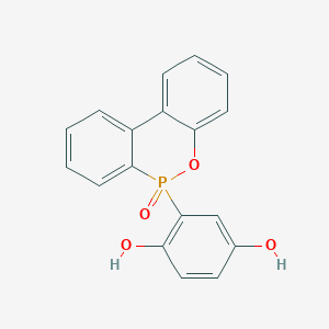 molecular formula C18H13O4P B008365 6-(2,5-Dihydroxyphenyl)-6H-dibenzo[c,e][1,2]oxaphosphinine 6-oxide CAS No. 99208-50-1