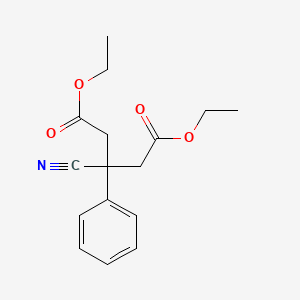 Diethyl 3-cyano-3-phenylpentanedioate