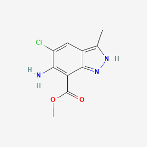 6-amino-5-chloro-3-methyl-1H-indazole-7-carboxylic acid methyl ester