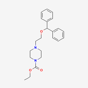 N-(2-benzhydroxyethyl)-N'-ethoxycarbonylpiperazine