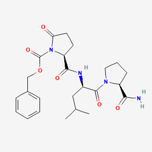 1-[(Benzyloxy)carbonyl]-5-oxo-L-prolyl-D-leucyl-L-prolinamide