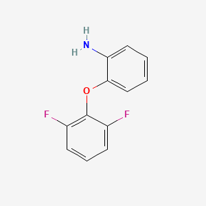 molecular formula C12H9F2NO B8365336 2-(2,6-Difluorophenoxy)aniline 