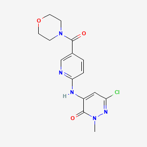 6-Chloro-2-methyl-4-({5-[(morpholin-4-yl)carbonyl]pyridin-2-yl}amino)-2,3-dihydropyridazin-3-one