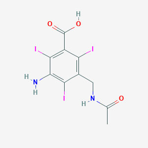 5-Amino-3-acetylaminomethyl-2,4,6-triiodobenzoic acid