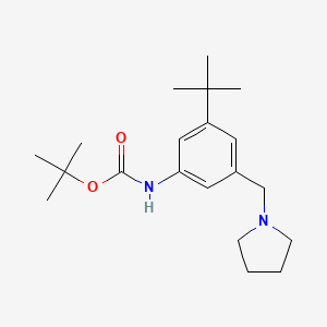 tert-Butyl [3-tert-butyl-5-(pyrrolidin-1-ylmethyl)phenyl]carbamate