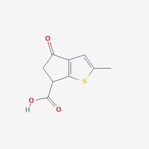 2-methyl-4-oxo-5,6-dihydro-4H-cyclopenta[b]thiophene-6-carboxylic acid