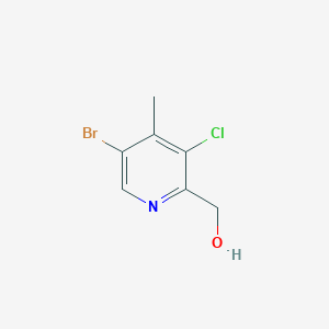 (5-Bromo-3-chloro-4-methylpyridin-2-yl)methanol