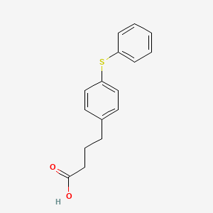 molecular formula C16H16O2S B8365851 4-[4-(Phenylsulfanyl)phenyl]butanoic acid CAS No. 6660-34-0