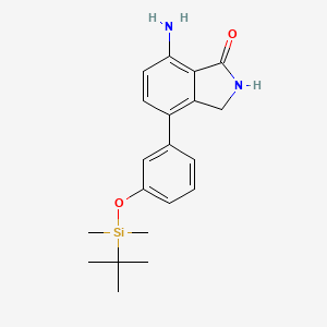 7-Amino-4-(3-tert-butyldimethylsilyloxyphenyl)isoindolinone