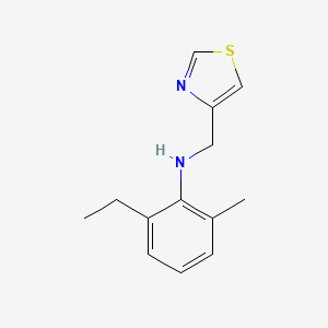 molecular formula C13H16N2S B8365951 N-(thiazol-4-yl)methyl-2-ethyl-6-methylaniline 
