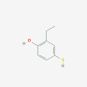 molecular formula C8H10OS B8366023 2-Ethyl-4-mercaptophenol 