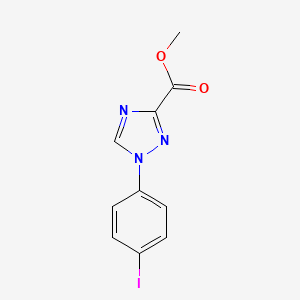 molecular formula C10H8IN3O2 B8366030 Methyl 1-(4-iodophenyl)-1,2,4-triazole-3-carboxylate 