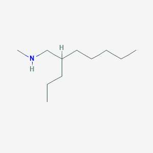 molecular formula C11H25N B8366035 N-methyl-N-(2-propylheptyl)-amine 