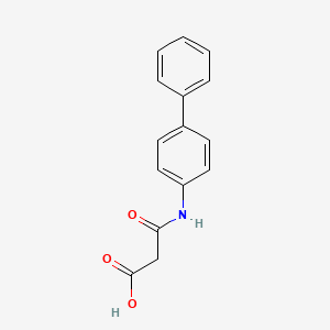 molecular formula C15H13NO3 B8366086 N-biphenyl-4-yl-malonamic acid 