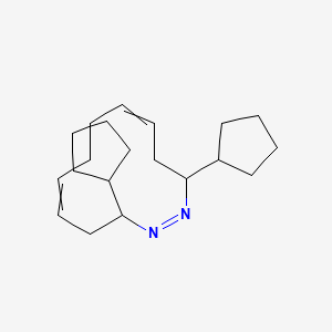 (1Z)-3,12-Dicyclopentyl-1,2-diazacyclododeca-1,5,9-triene