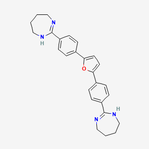 2,5-bis[4-(4,5,6,7-tetrahydro-1H-1,3-diazepin-2-yl)phenyl]furan